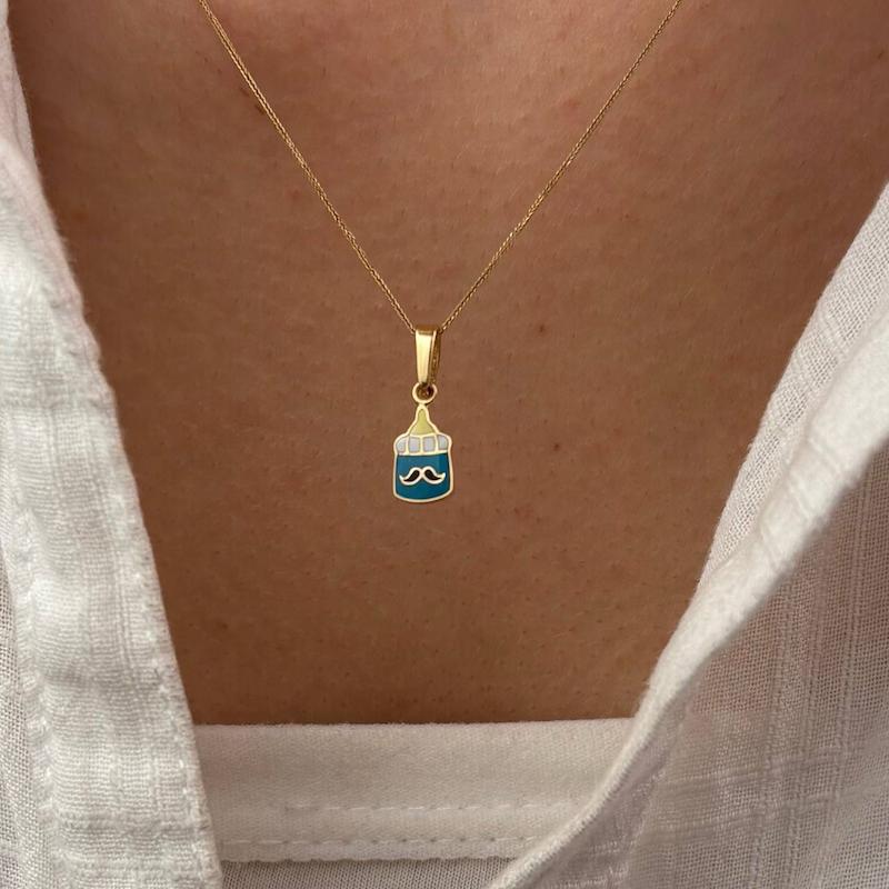 آویز بچگانه طلا ۱۸ عیار آویز کودک پسر سانل گلد