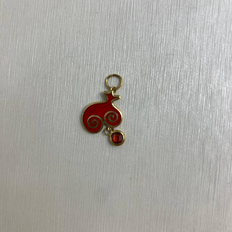 آویز زنانه طلا ۱۸ عیار پلاک انار گالری جواهری مهربان