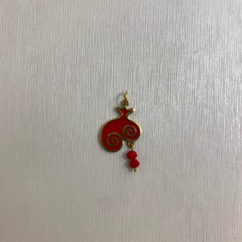 آویز زنانه طلا ۱۸ عیار پلاک انار گالری جواهری مهربان