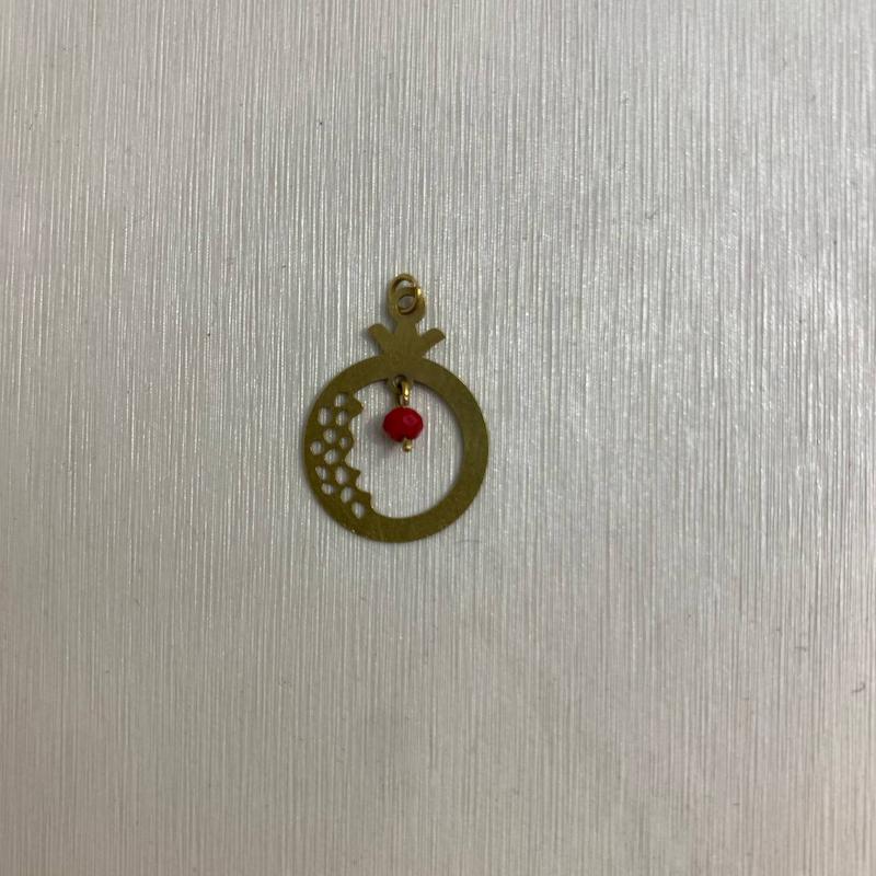 آویز زنانه طلا ۱۸ عیار پلاک انار گالری جواهری مهربان