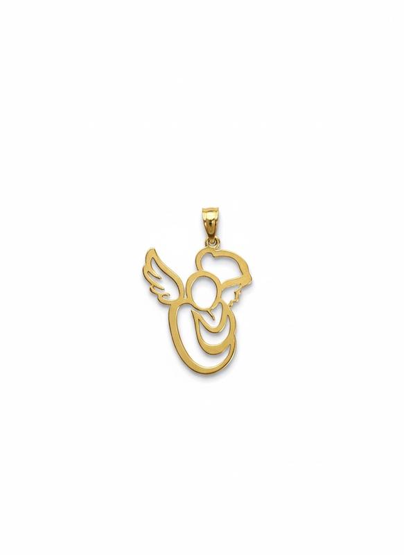 آویز طلا ۱۸ عیار پلاک مدل مادر گالری پیرو