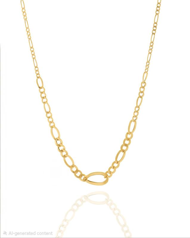 گردنبند زنانه طلا ۱۸ عیار گردنبند 18 عیار فیگارو گالری مینا‌جان