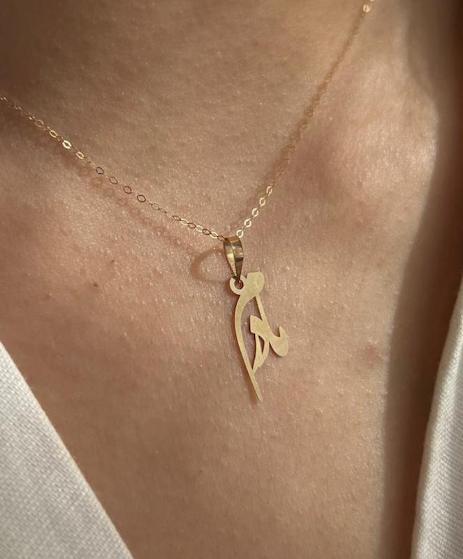 آویز زنانه طلا ۱۸ عیار اویز مادر کد ۵ سانل گلد