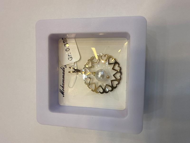 آویز طلا ۱۸ عیار طلاومروارید گالری الیاگلد