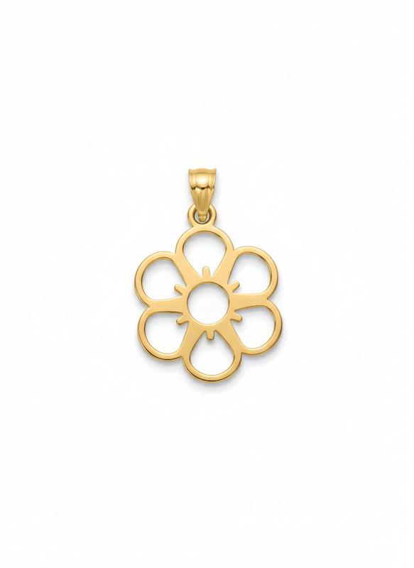 آویز زنانه طلا ۱۸ عیار آویز گل گالری زربام