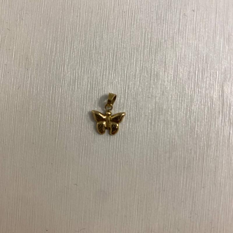 آویز زنانه طلا ۱۸ عیار پلاک پروانه گالری جواهری مهربان