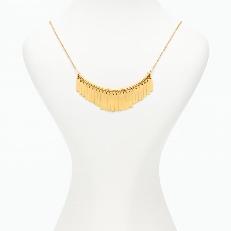 گردنبند زنانه طلا ۱۸ عیار گردنبند رامو گالری طلای هدی