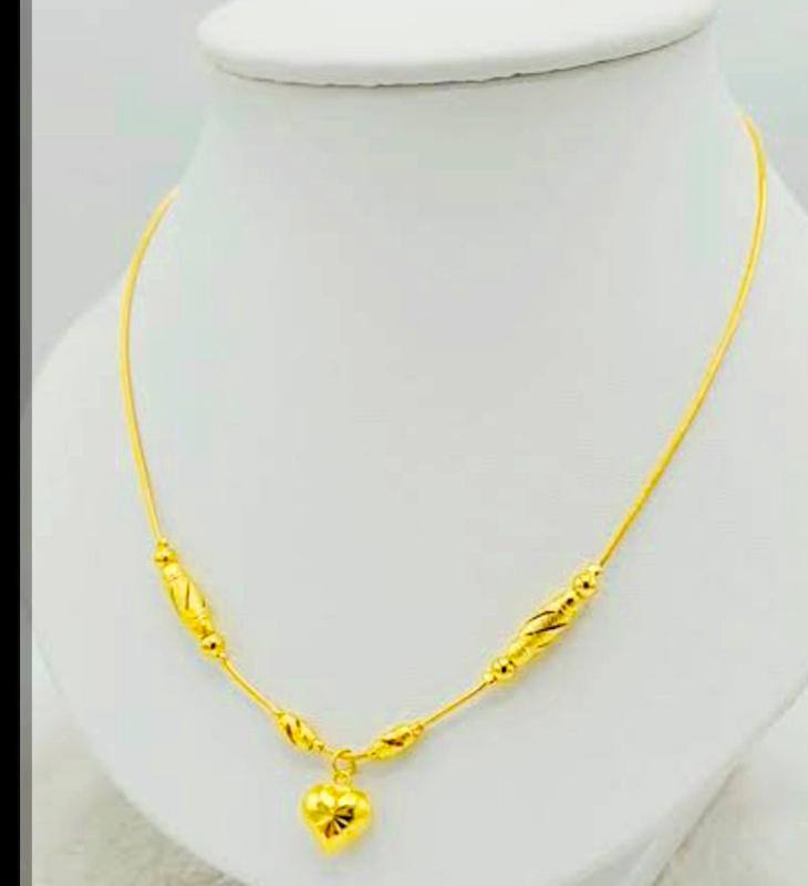 گردنبند طلا ۱۸ عیار گردنبند اماراتی قلب من گالری نیک گلد