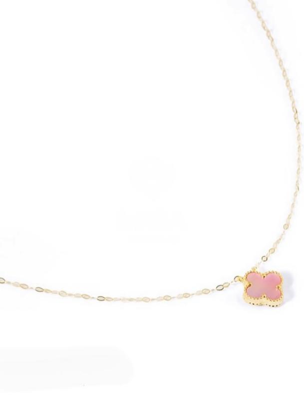 گردنبند زنانه طلا ۱۸ عیار گردنبند ونکلیف گالری کاژه گلد