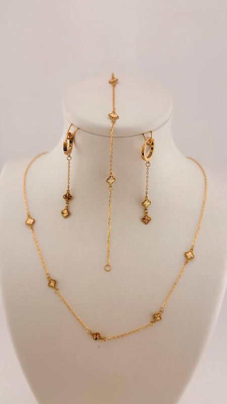 سرویس زنانه طلا ۱۸ عیار سرویس مینیمال ونکلیف گالری ماه سـا