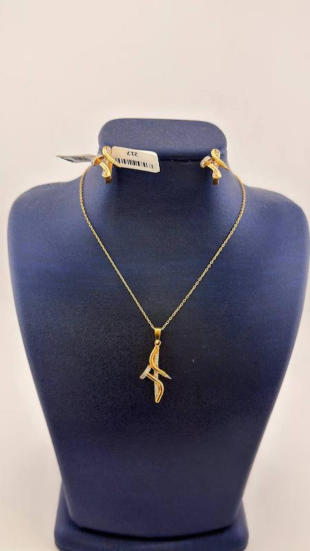 زنانه نیم ست طلا ۱۸ عیار نیم‌ست مینیمال کارلو گالری ماه سـا