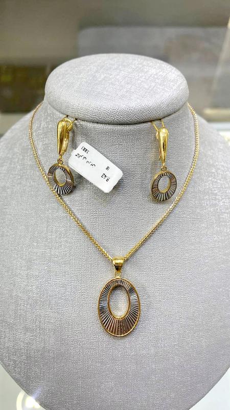 زنانه نیم ست طلا ۱۸ عیار نیم ست درین