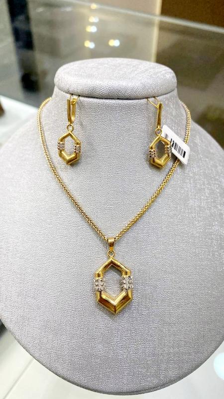 زنانه نیم ست طلا ۱۸ عیار نیم ست درین