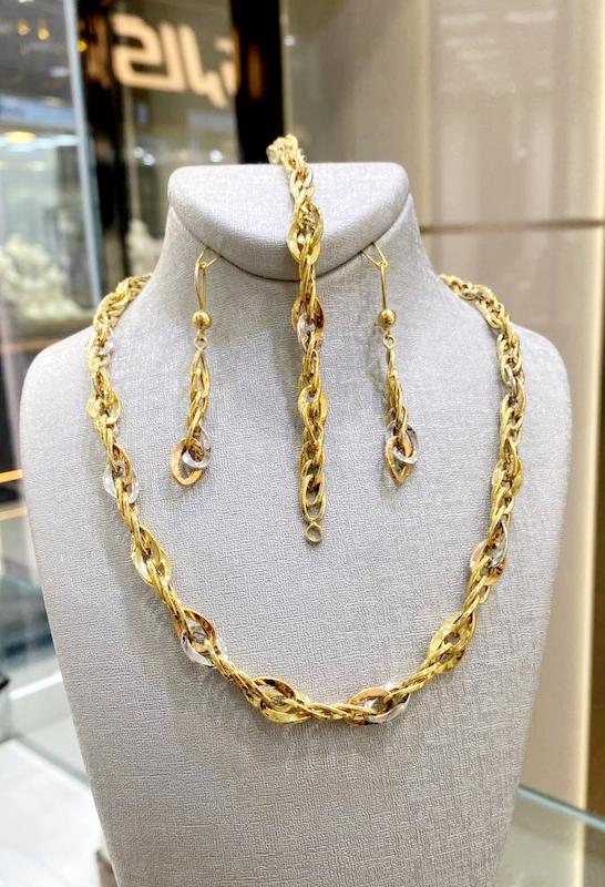 سرویس زنانه طلا ۱۸ عیار سرویس اپل درین