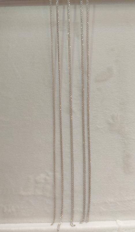 زنجیر زنانه طلا ۱۸ عیار زنجیر سفید گالری دنیا