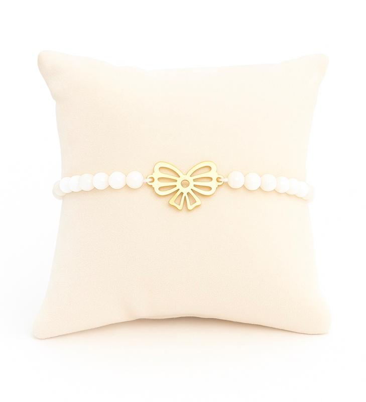 دستبند طلا ۱۸ عیار دستبند صدفی طرح پاپیون گالری نارسیس گلد