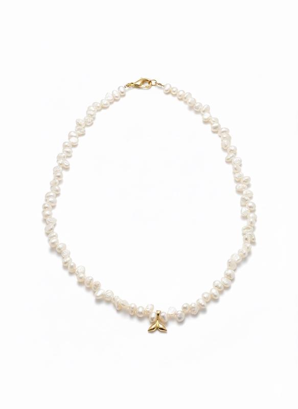 گردنبند زنانه طلا ۱۸ عیار دم وال گالری طلا سرور گلد