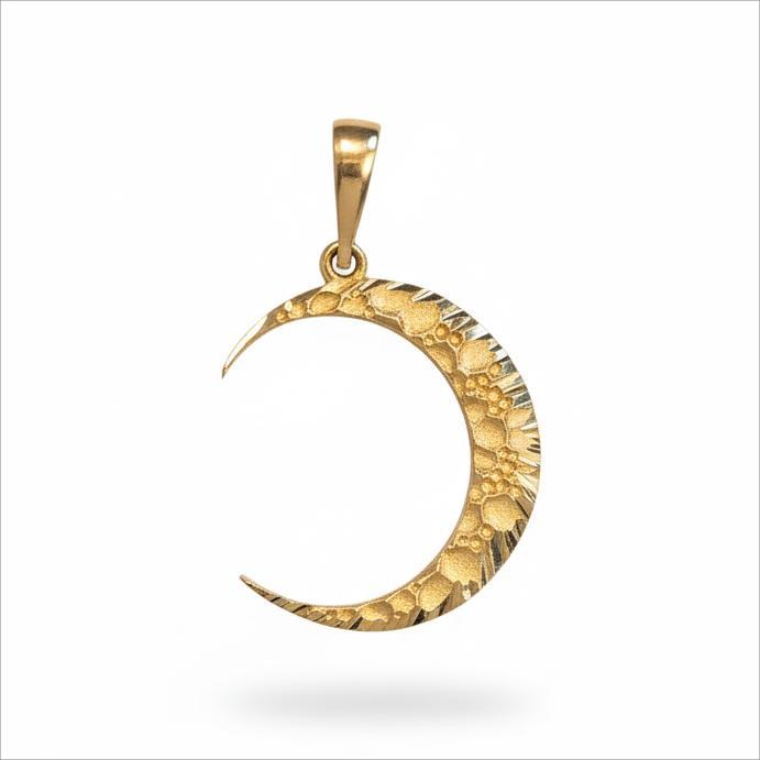 آویز طلا ۱۸ عیار ماه گالری پریدخت