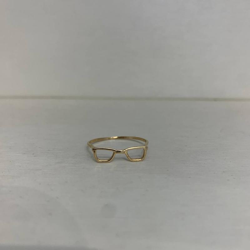 انگشتر طلا ۱۸ عیار انگشتر عینک گالری جواهری مهربان