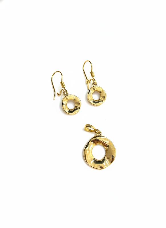 زنانه نیم ست طلا ۱۸ عیار نیم  ست مینیمال  آینه ای گالری ماه سـا