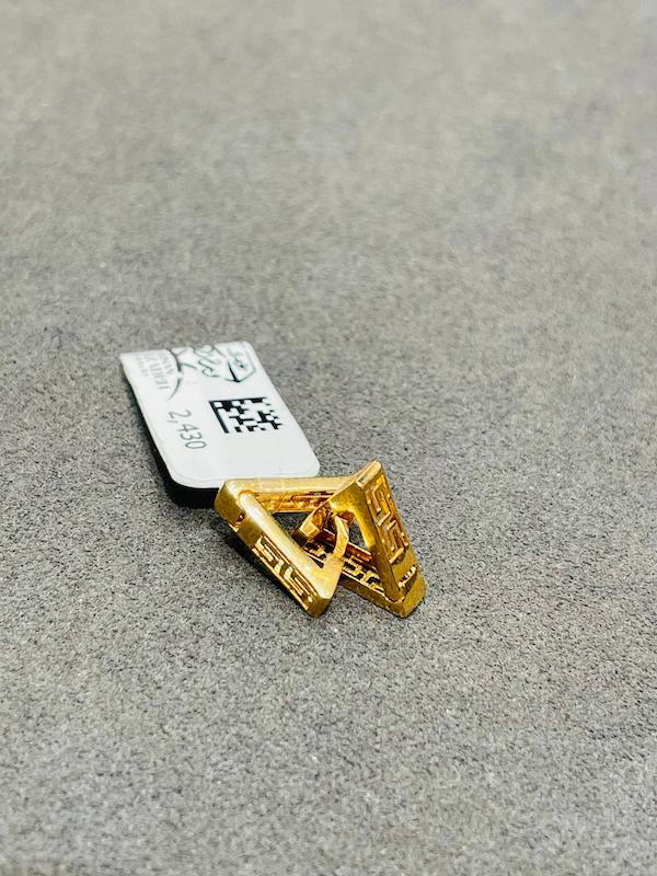 گوشواره طلا ۱۸ عیار گوشواره مدل 2430 جواهری سید احسان ولی زاده