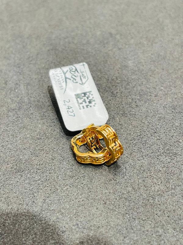 گوشواره طلا ۱۸ عیار گوشواره مدل ۲۴۲۷ جواهری سید احسان ولی زاده