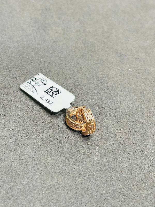 گوشواره طلا ۱۸ عیار گوشواره مدل ۲۴۳۲ جواهری سید احسان ولی زاده