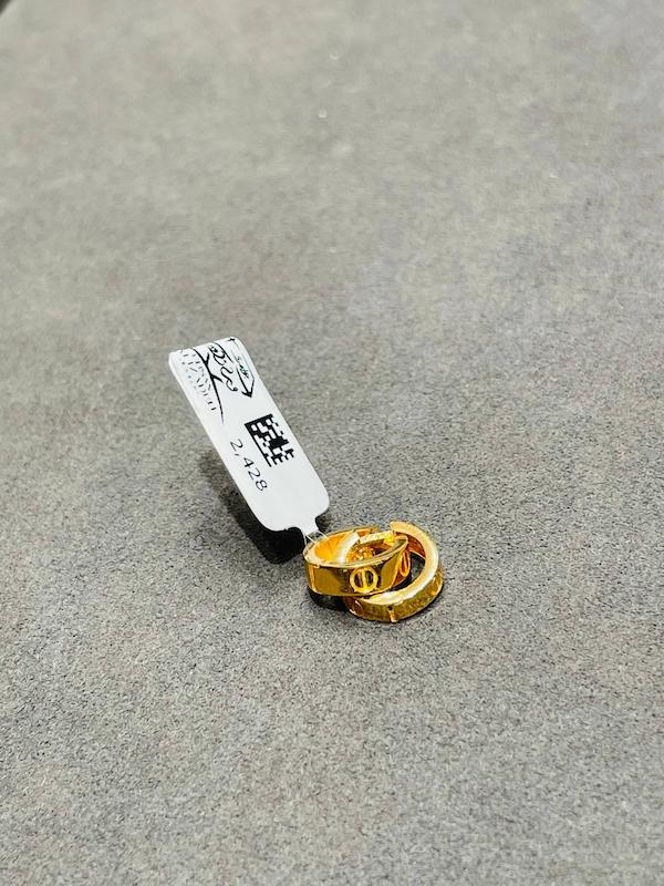 گوشواره طلا ۱۸ عیار گوشواره مدل ۲۴۲۸ جواهری سید احسان ولی زاده