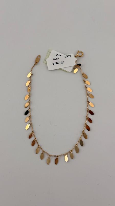 دستبند زنانه طلا ۱۸ عیار دستبند پولکی گالری چیدا