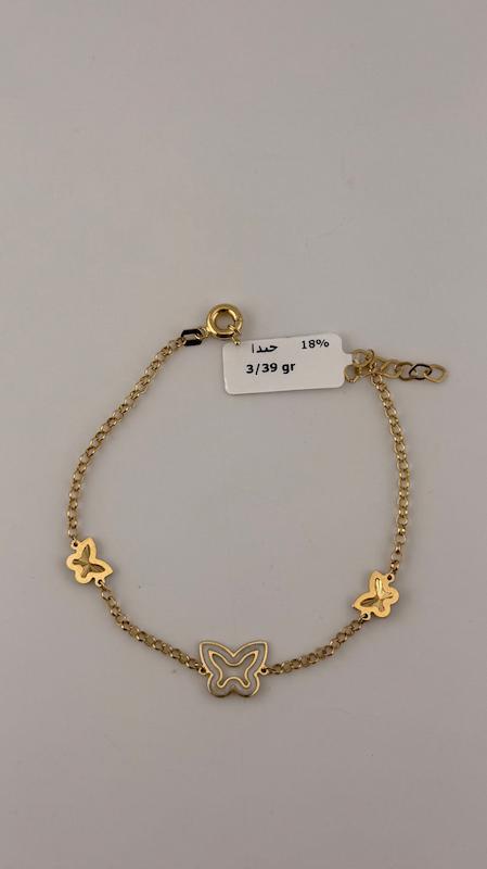 دستبند زنانه طلا ۱۸ عیار دستبند پروانه گالری چیدا