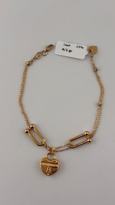 دستبند زنانه طلا ۱۸ عیار دستبند اویز دار گالری چیدا