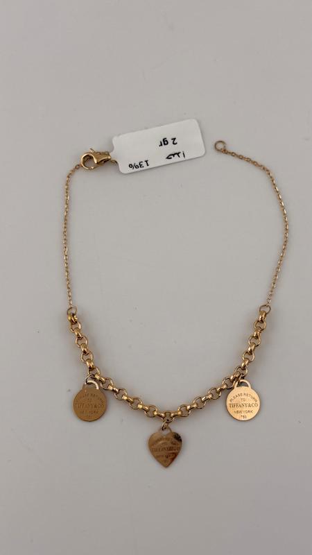 دستبند زنانه طلا ۱۸ عیار دستبند اویز دار گالری چیدا