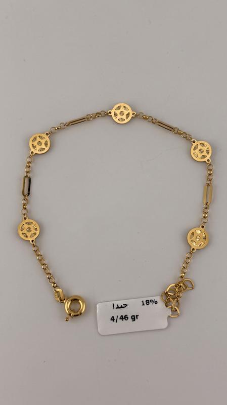 دستبند زنانه طلا ۱۸ عیار دستبند گرد گالری چیدا