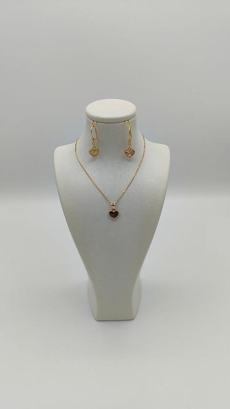 زنانه نیم ست طلا ۱۸ عیار نیم ست ونکلیف لاو گالری طلا و جواهر ملکی