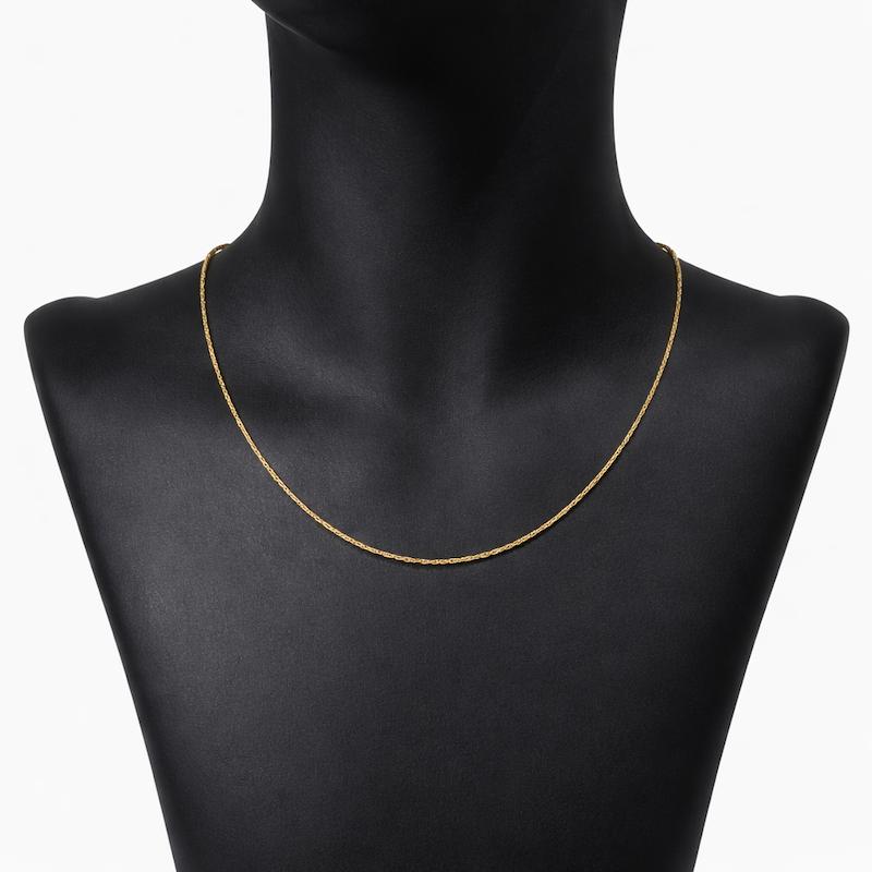زنجیر زنانه طلا ۱۸ عیار مینیمال گالری مینا‌جان