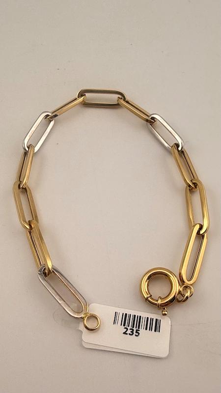 دستبند زنانه طلا ۱۸ عیار دستبند طرح هرمس گالری چیدا