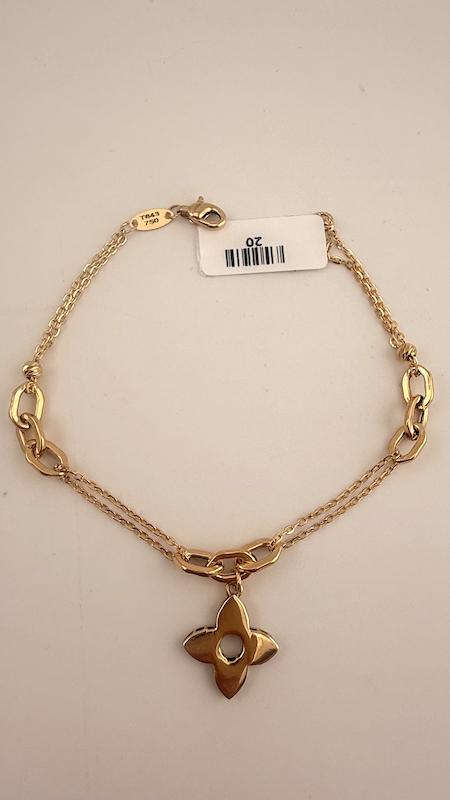 دستبند زنانه طلا ۱۸ عیار دستبند دو لاینه گالری چیدا