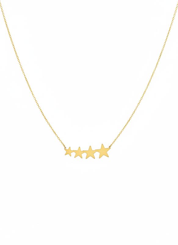 گردنبند زنانه طلا ۱۸ عیار آویز ستاره گالری فرهاد فلاحی گلد