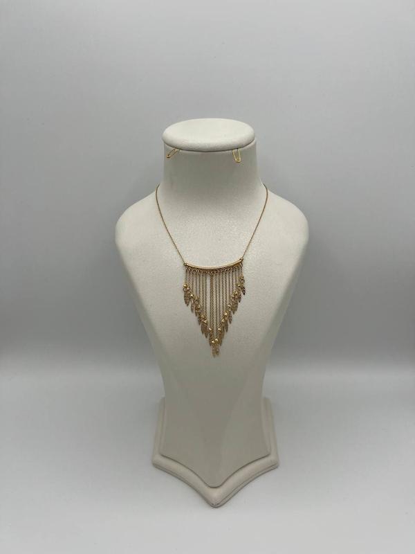 آویز زنانه طلا ۱۸ عیار اویز آبشاری سوپرلایت گالری طلا و جواهر ملکی