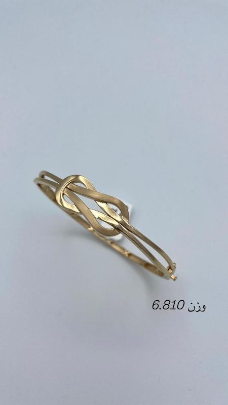 بنگل زنانه طلا ۱۸ عیار بنگل مدل پاپیون گالری طلا و جواهر ملکی