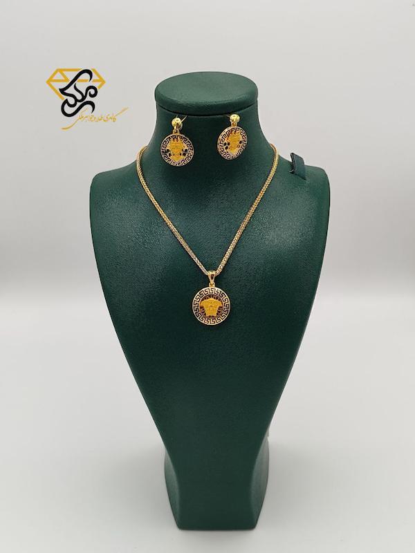 زنانه نیم ست طلا ۱۸ عیار نیم ست ورساچه گالری طلا و جواهر ملکی