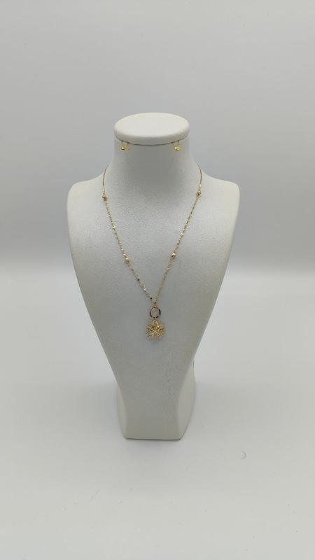 گردنبند زنانه طلا ۱۸ عیار گردنبند سوپرلایت برفی گالری طلا و جواهر ملکی