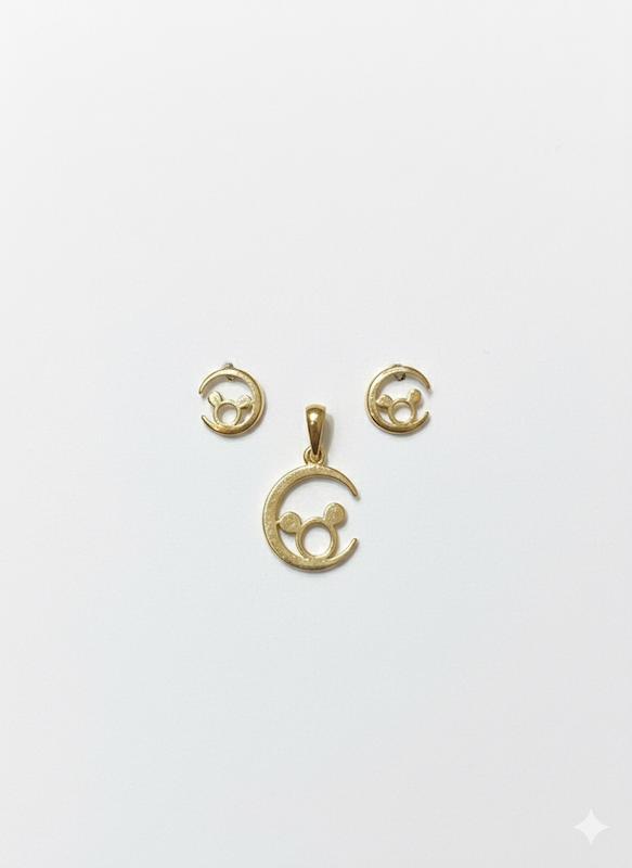 زنانه نیم ست طلا ۱۸ عیار عروسکی۴٣١٩ گالری طلای شفیع