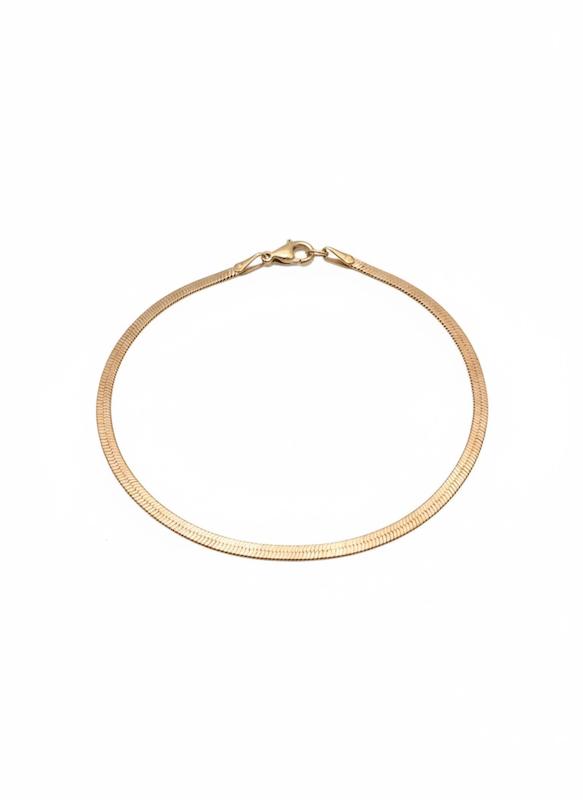 دستبند زنانه طلا ۱۸ عیار تیغ ماهی٠۶۵۶ گالری طلای شفیع