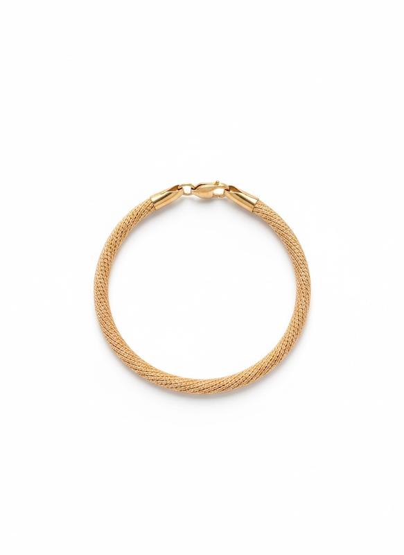 دستبند زنانه طلا ۱۸ عیار یورمن۴٣٩٨ گالری طلای شفیع