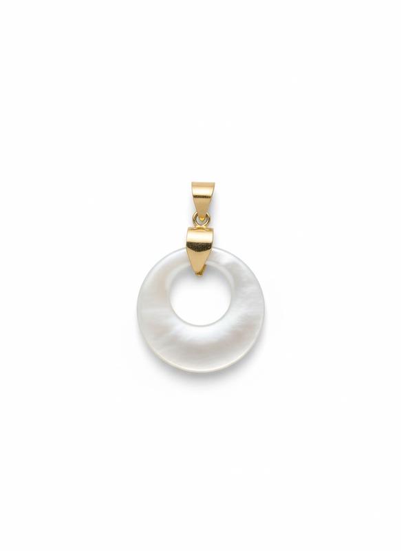 آویز زنانه طلا ۱۸ عیار ۴١٠١ صدف گالری طلای شفیع