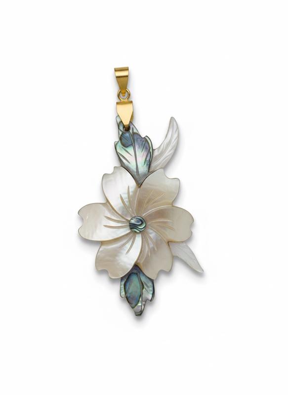 آویز زنانه طلا ۱۸ عیار ١٢٣۴ صدف گالری طلای شفیع