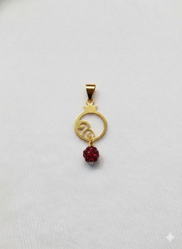 آویز زنانه طلا ۱۸ عیار 5120انار گالری طلای شفیع