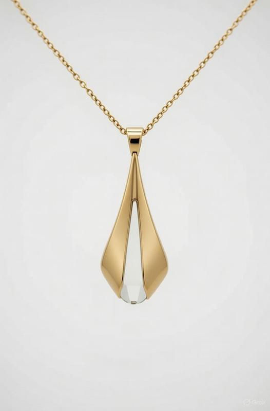 گردنبند زنانه طلا ۱۸ عیار گردنبند الهیه رنگ رز گلد گالری طلای هدی