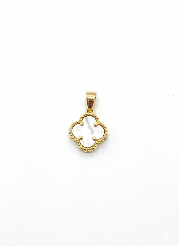 آویز طلا ۱۸ عیار ونکلیف سفید گالری نقشار